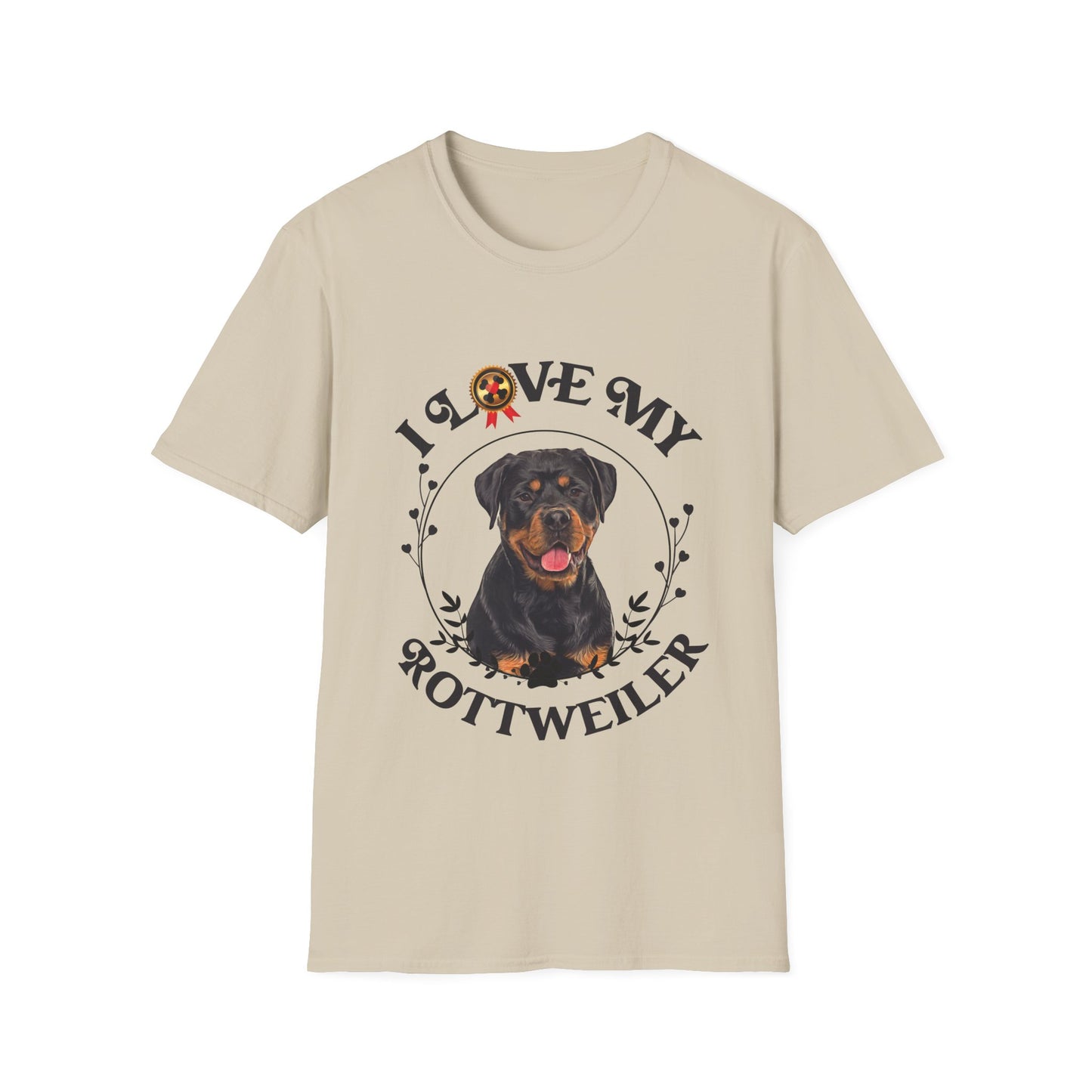 I Love My Rottweiler Unisex Softstyle T-Shirt