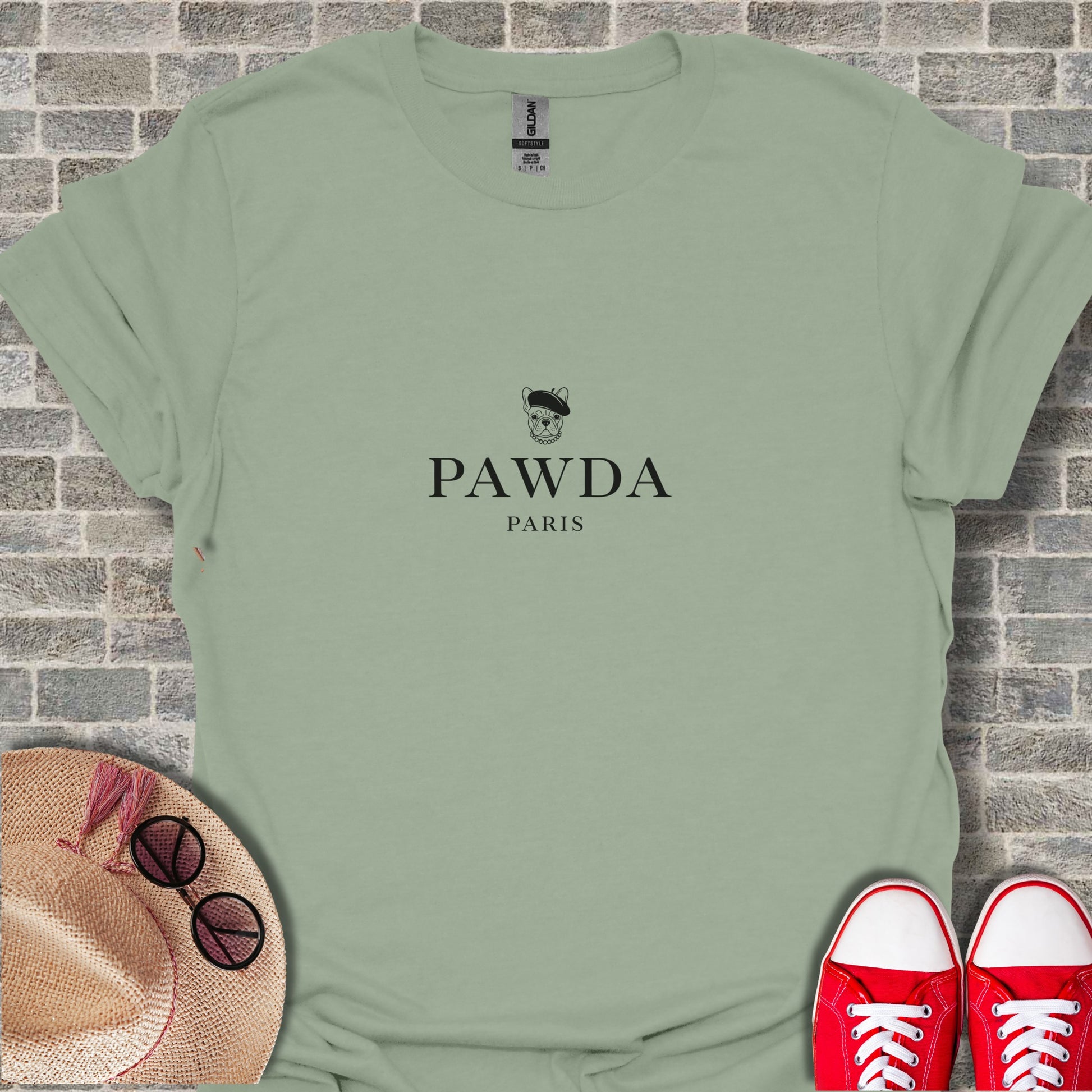 PAWDA Paris Trendy Graphic Tee Fashionable Shirt