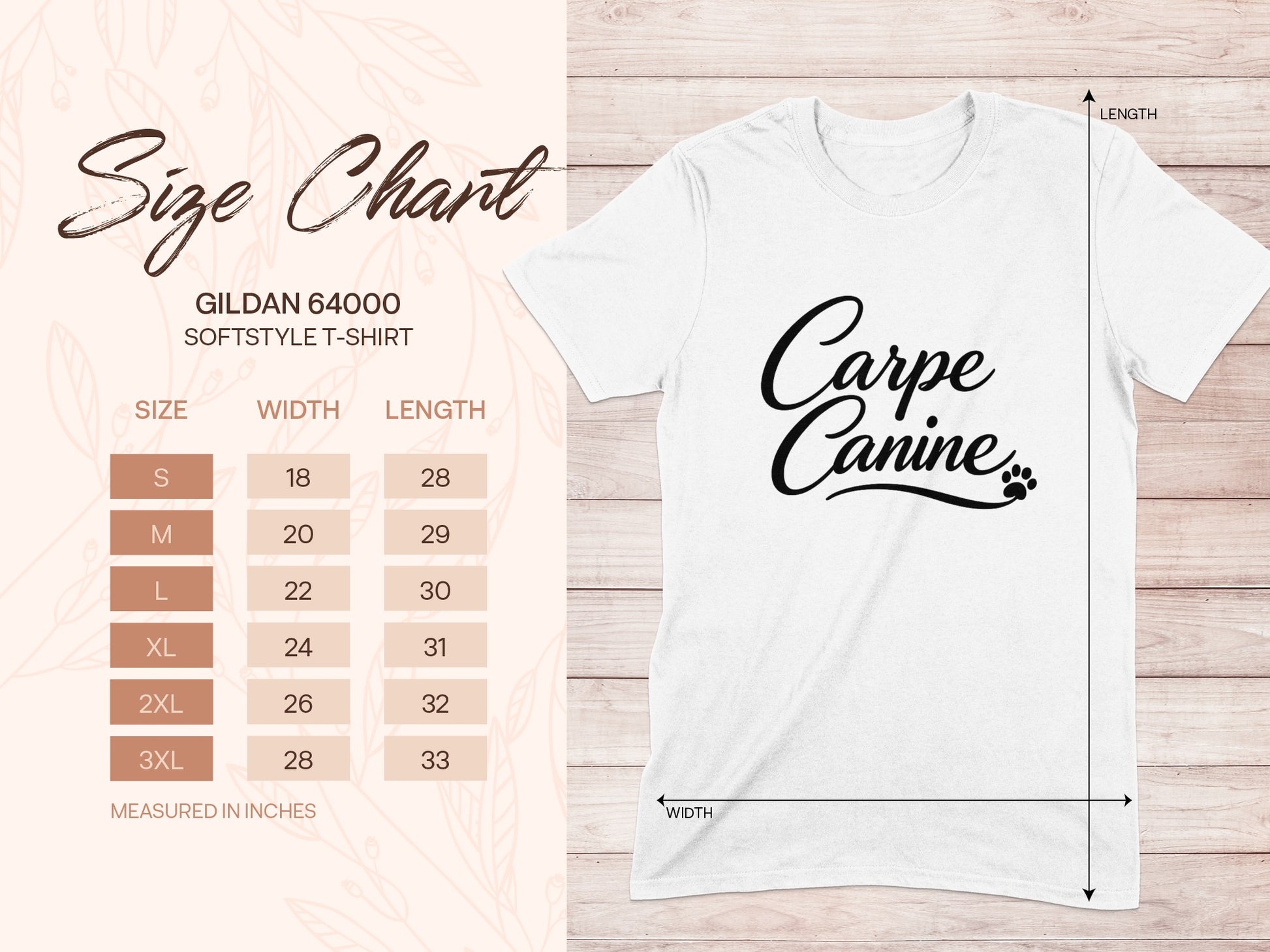 Carpe Canine GILDAN 64000 T-SHIRT product type