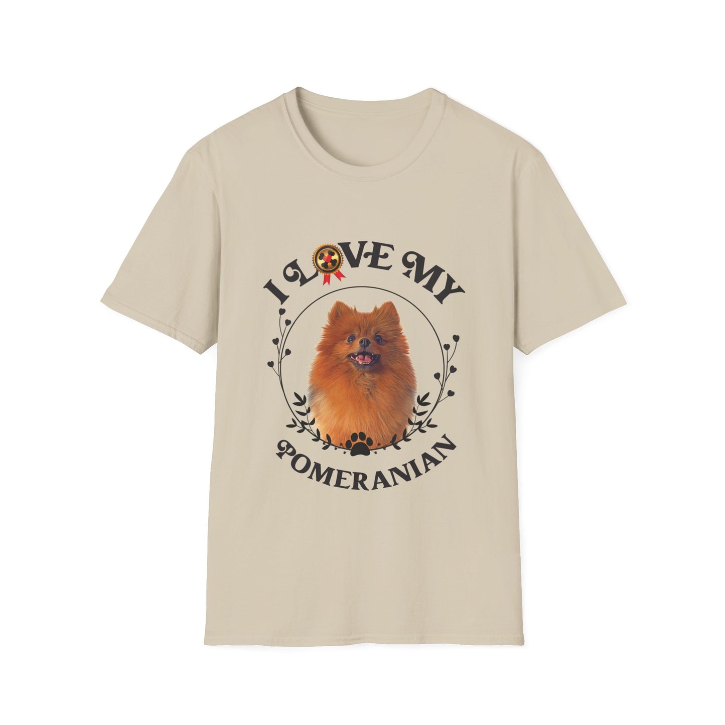 I Love My Pomeranian Unisex Softstyle T-Shirt