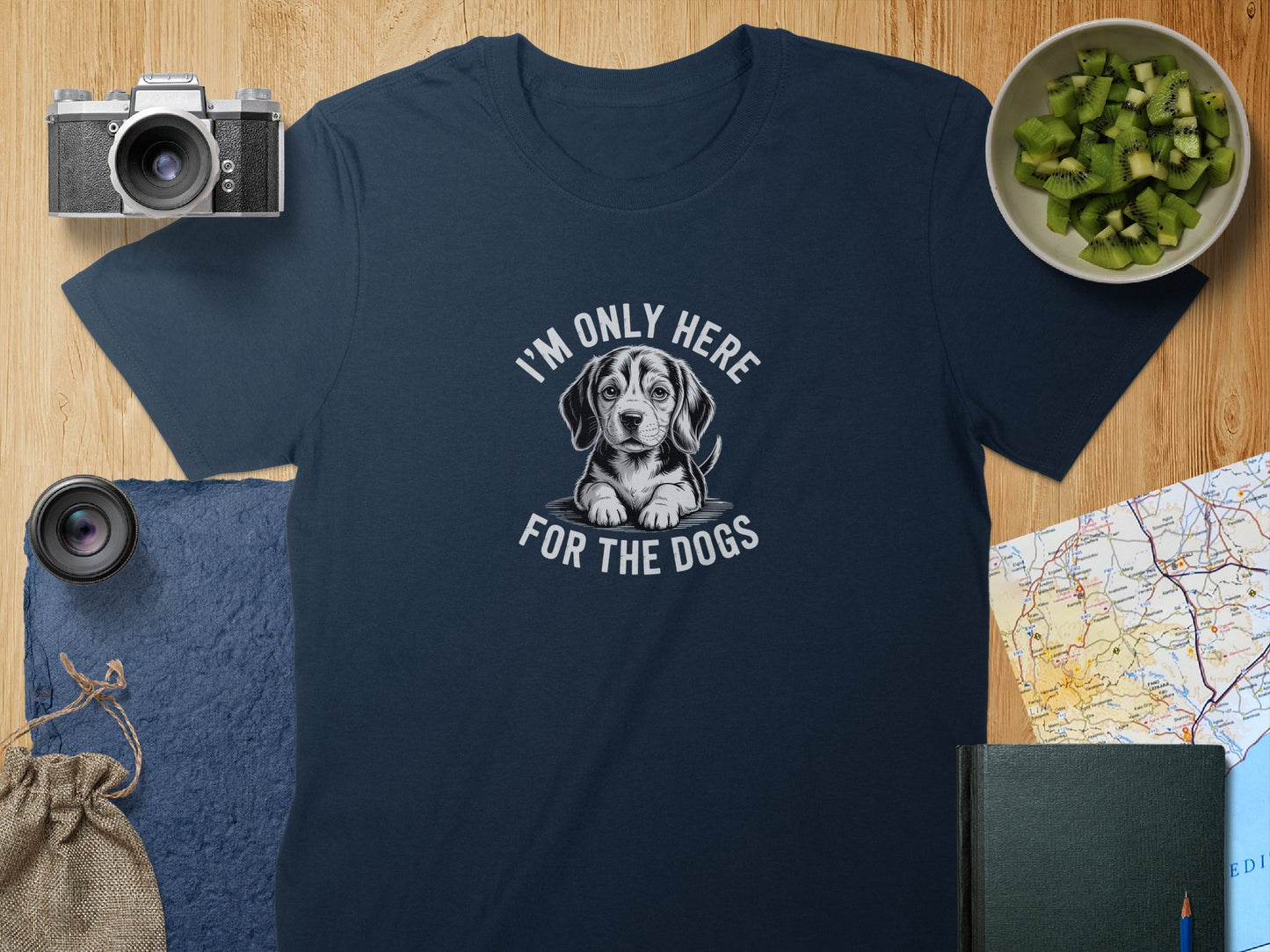 I'm Only Here For The Dogs Graphic T-Shirt
