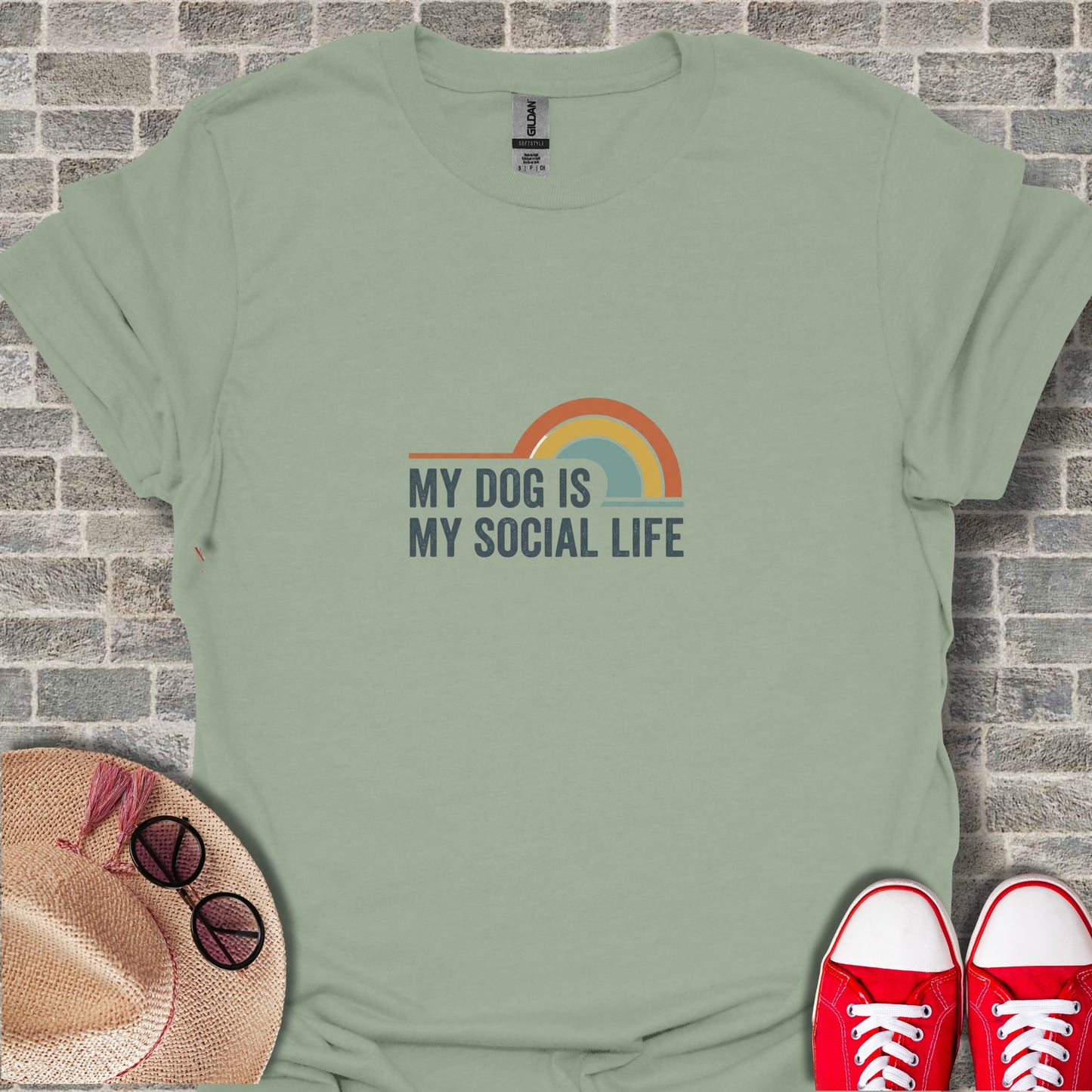 My Dog Is My Social Life Quote Shirt