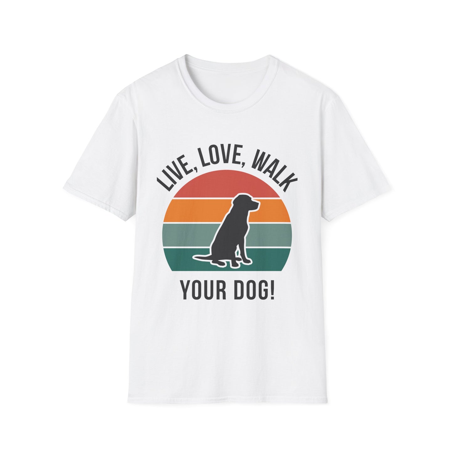 Live, Love, Walk Your Dog Unisex Softstyle T-Shirt