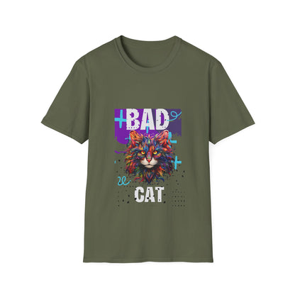 Bad Cat Design Unisex Softstyle T-Shirt