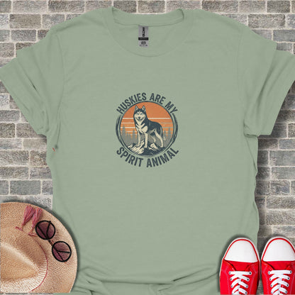 Huskies Are My Spirit Animal Graphic Tee