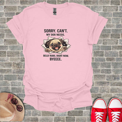 Sorry Can't My Dog Needs Belly Rubs Right Now Byeee product type
Pug Shirt, Dog Lover Tee, Funny Dog Shirt, Cute Pug Design, Pet Parent Gift, Sorry Can't Shirt, Belly Rubs Tee, Pug Life Apparel, Animal Lover Gift, Dog Mom Shirt, Graphic T-Shirt, Pink Pug Shirt, Puppy Lover Gift, Unique Dog Tee, Comfy Dog Shirt, Casual Pug Wear, Canine Lover Shirt, Humorous Dog Tee, Dog Saying Shirt, Best Dog Ever Tee
