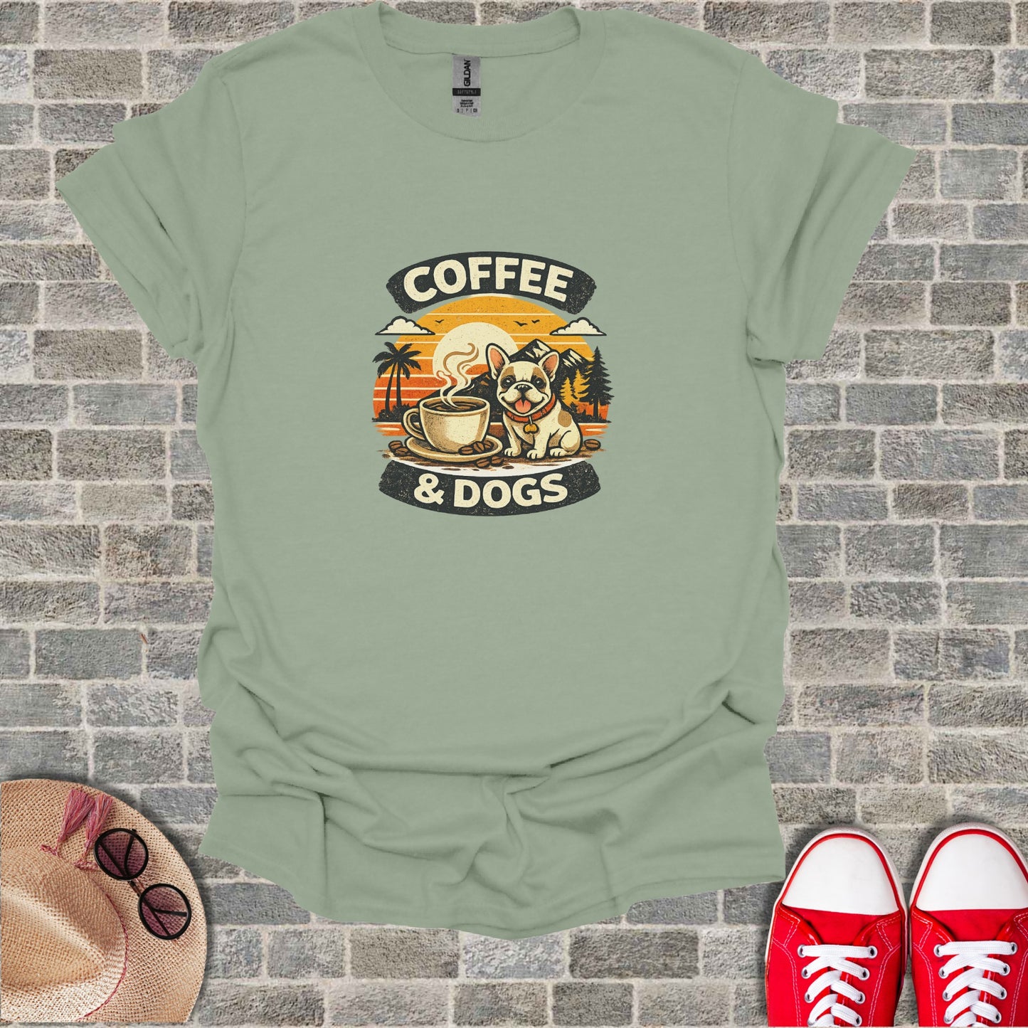 Coffee & Dogs French Bulldog Sunset Landscape product type