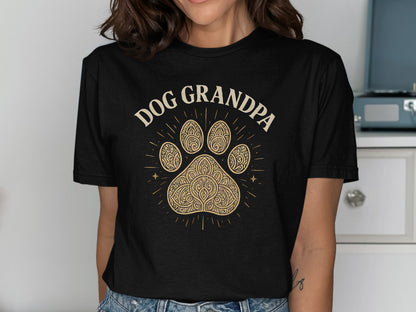 Dog Grandpa Graphic Tee Shirt for Casual Wear