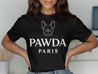 Stylish Pawda Paris French Bulldog Graphic Tee