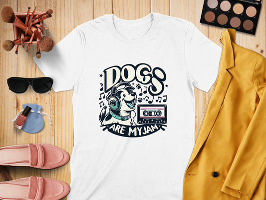 Dogs Are My Jam Music Lover Graphic T-shirt product