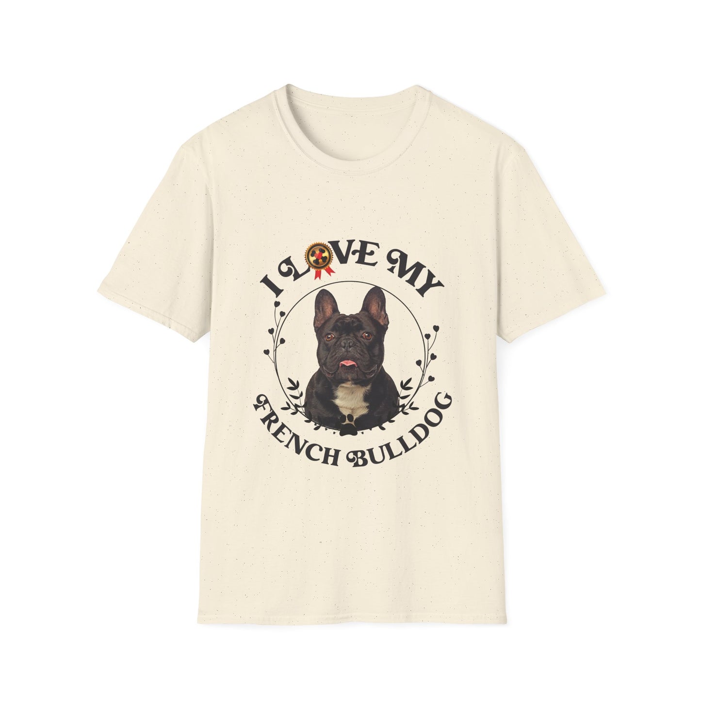 I Love My French Bulldog Unisex Softstyle T-Shirt