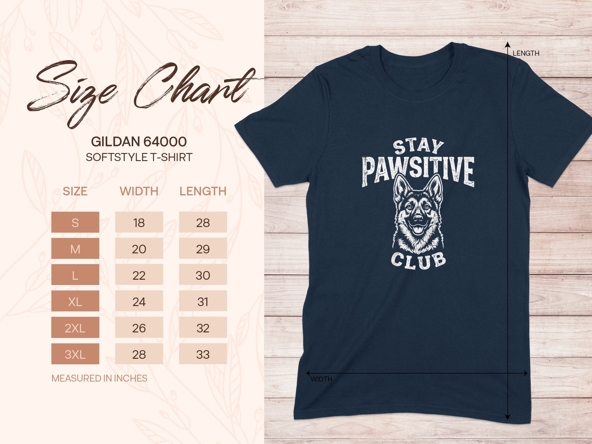 GILDAN 64000 STAY PAWSITIVE CLUB Dog Design product type