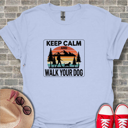 Keep Calm and Walk Your Dog Graphic T-shirt