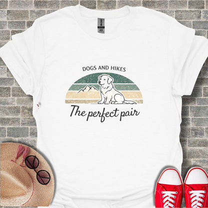 Dogs and Hikes The Perfect Pair Graphic Tee