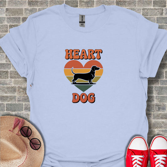 Heart Dog Graphic Tee for Pet Lovers