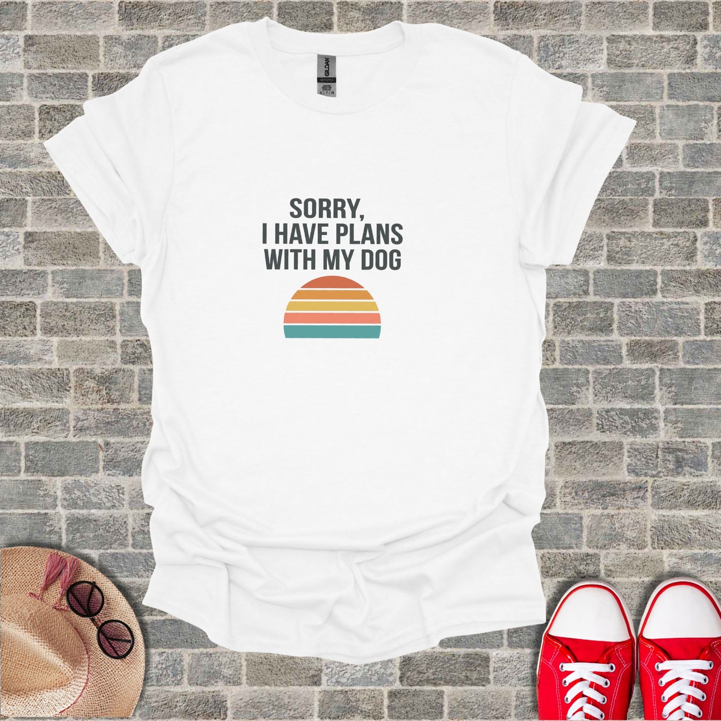 Sorry I Have Plans With My Dog Sunset Graphic product type