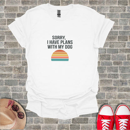Sorry I Have Plans With My Dog Sunset Graphic product type