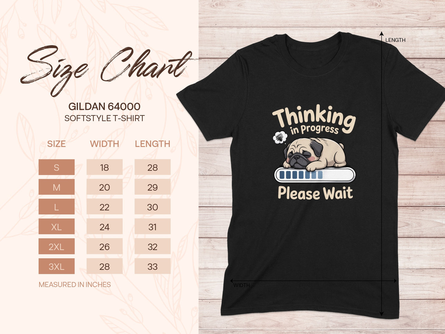 Thinking in Progress Please Wait Funny T-Shirt