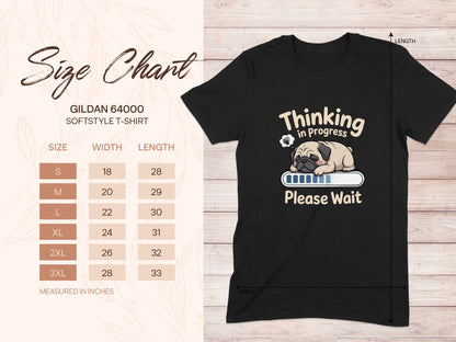 Thinking in Progress Please Wait Funny T-Shirt