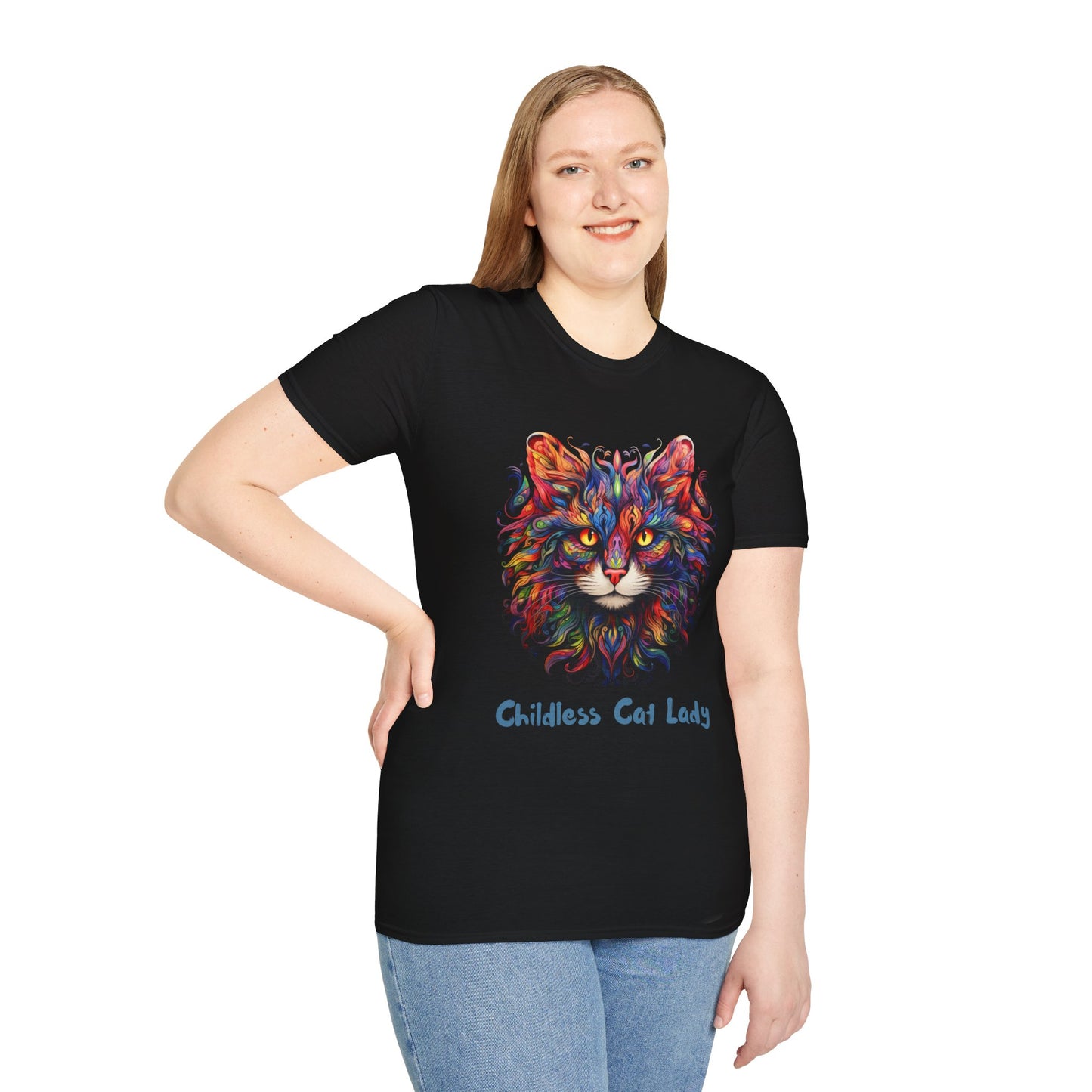 Childless Cat Lady Unisex Softstyle T-Shirt