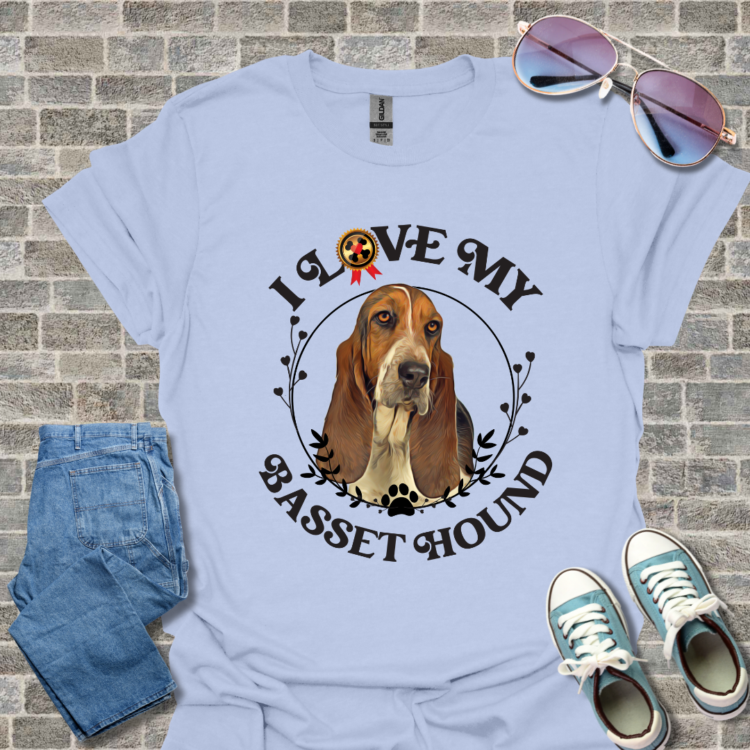 I Love My Bassett Hound Unisex Softstyle T-Shirt