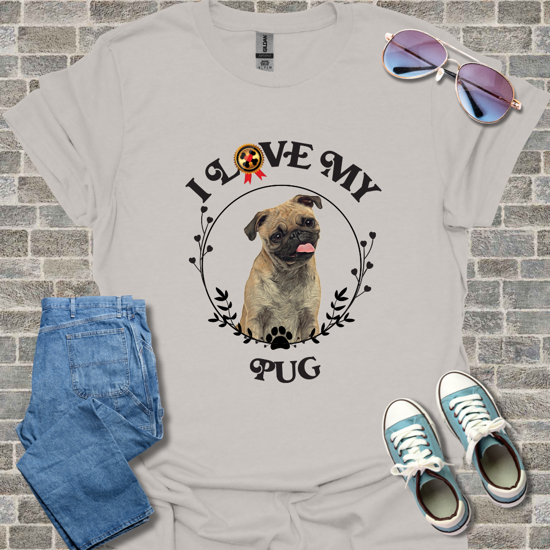 I Love My Pug Unisex Softstyle T-Shirt