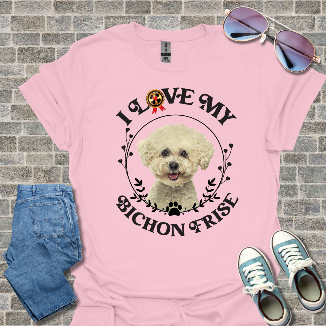 I Love My Bichon Frise Unisex Softstyle T-Shirt