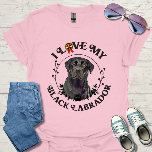 I Love My Black Lab Unisex Softstyle T-Shirt