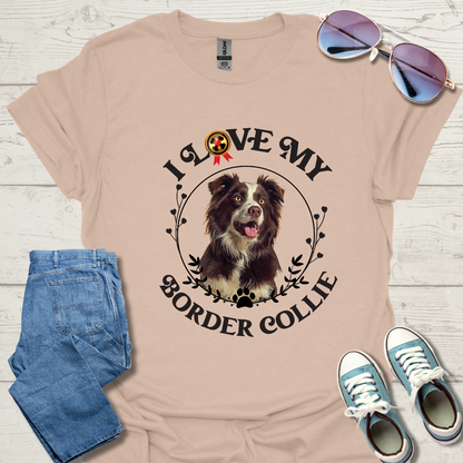 I Love My Border Collie Unisex Softstyle T-Shirt