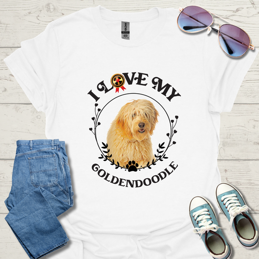 I Love My Goldendoodle Unisex Softstyle T-Shirt