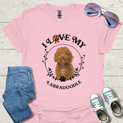 I Love My Labradoodle Unisex Softstyle T-Shirt