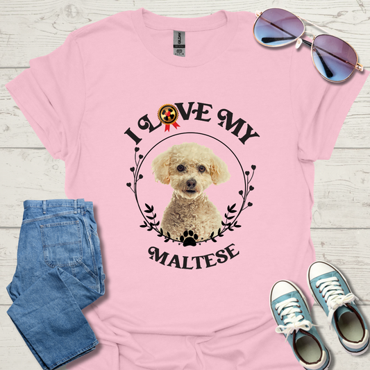 I Love My Maltese Unisex Softstyle T-Shirt