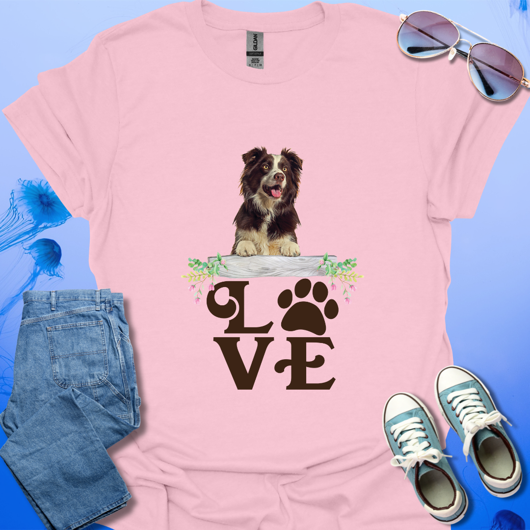 LOVE Border Collie Unisex Softstyle T-Shirt