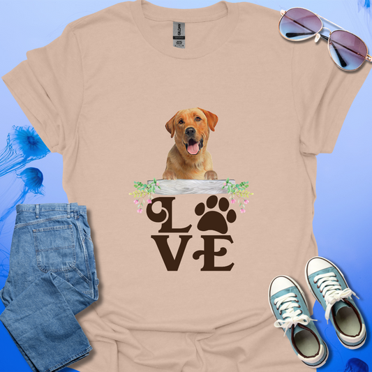 LOVE Yellow Lab Unisex Softstyle T-Shirt