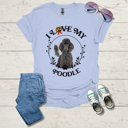 I Love My Poodle Unisex Softstyle T-Shirt