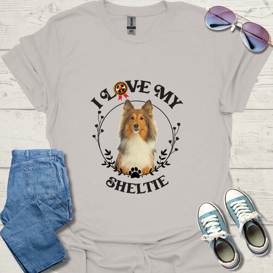 I Love My Sheltie Unisex Softstyle T-Shirt