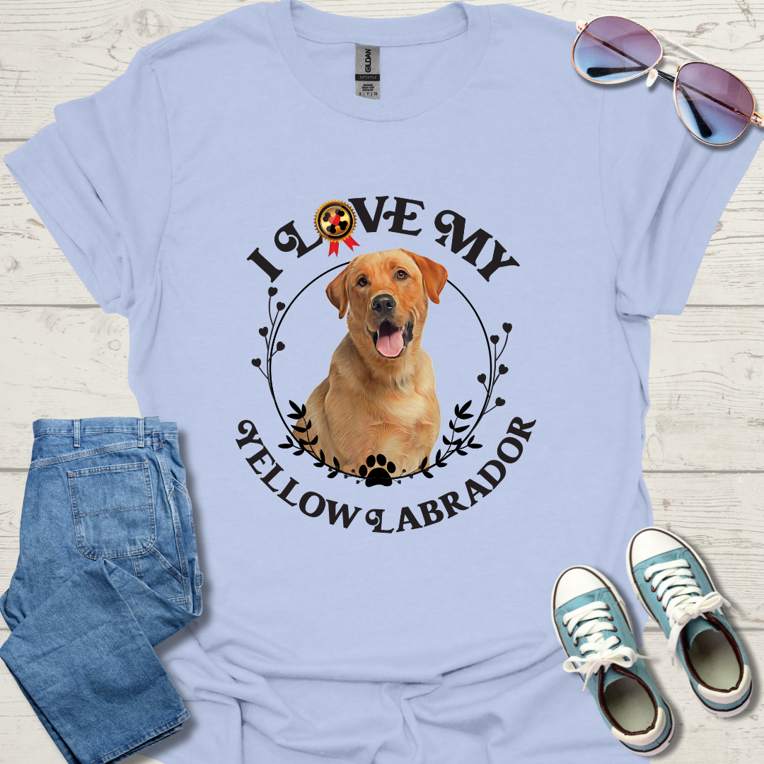 I Love My Yellow Lab Unisex Softstyle T-Shirt