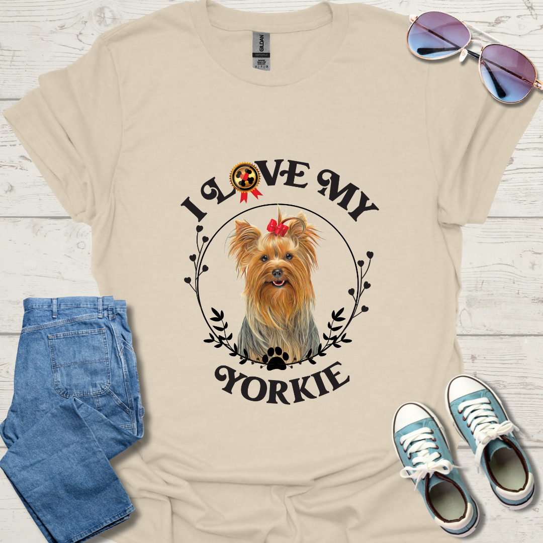 I Love My Yorkie Unisex Softstyle T-Shirt