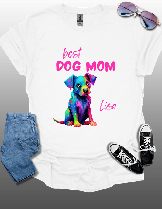 best Dog Mom Unisex Softstyle T-Shirt