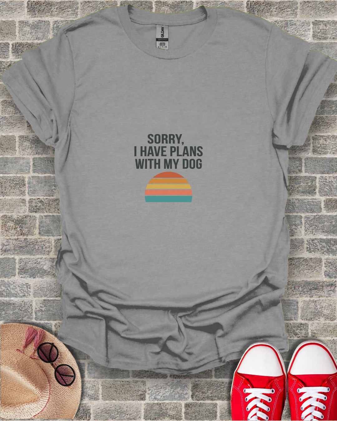 Sorry I Have Plans With My Dog Graphic Design T-Shirt