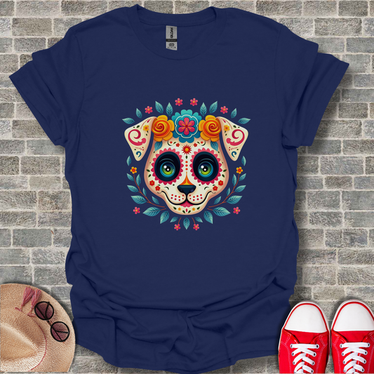 Dog Sugar skull design 