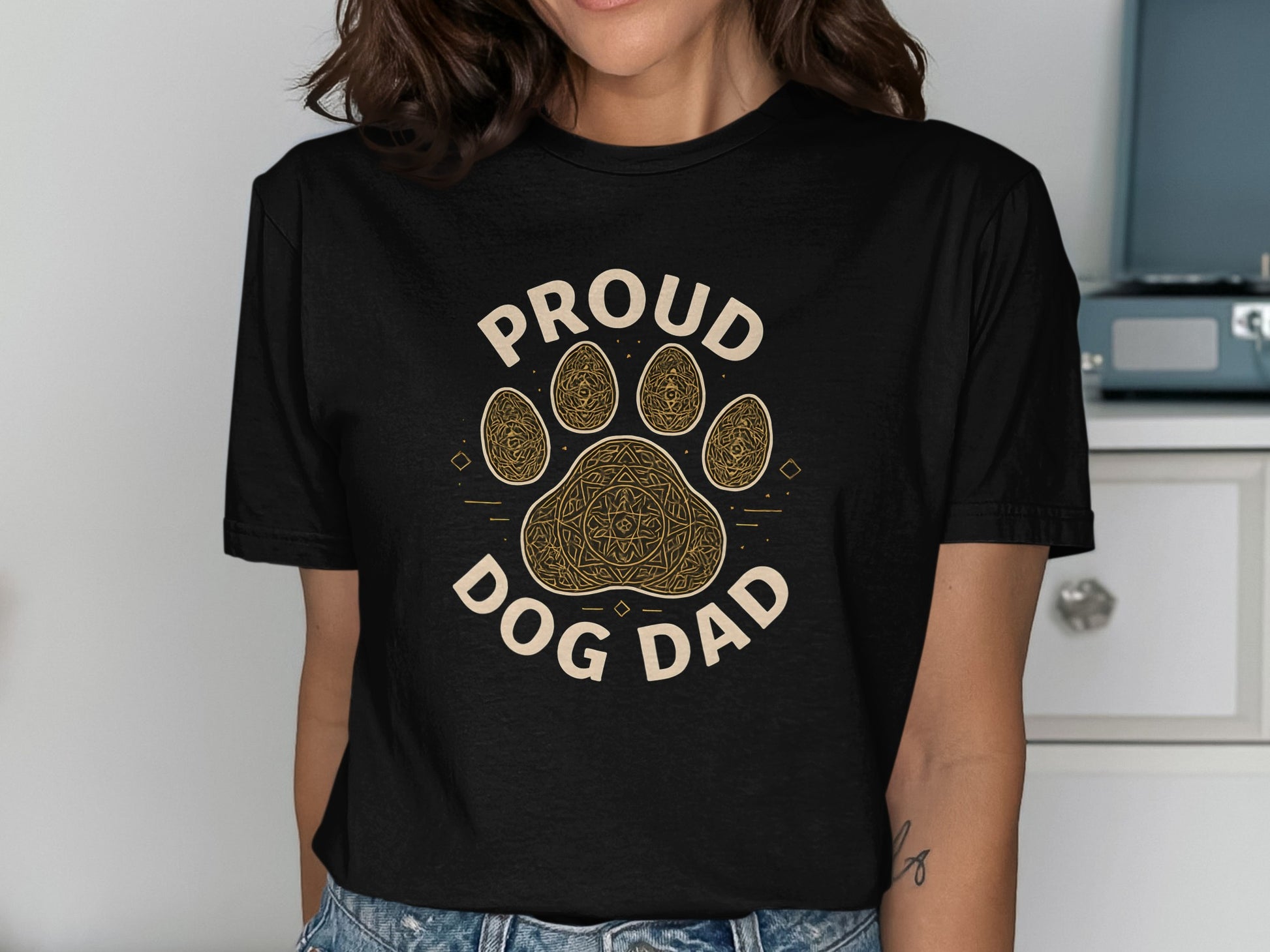 Proud Dog Dad Graphic Tee for Animal Lovers