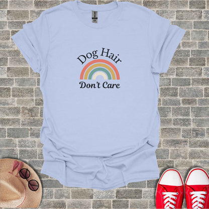 Dog Hair Don't Care Rainbow Graphic Tee product type