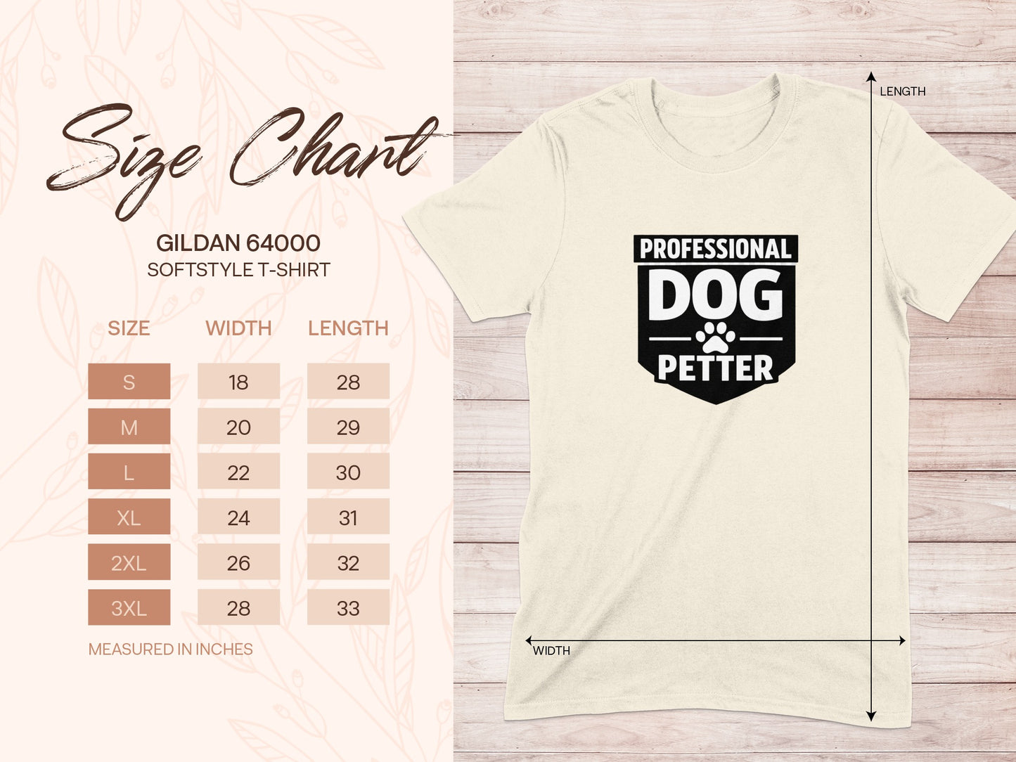 Professional Dog Petter Gildan 64000 Softstyle T-Shirt product type