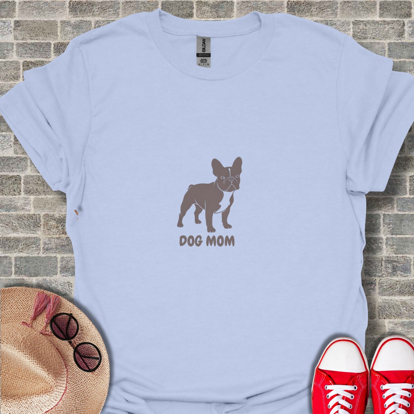 Adorable Dog Mom Shirt with French Bulldog Design