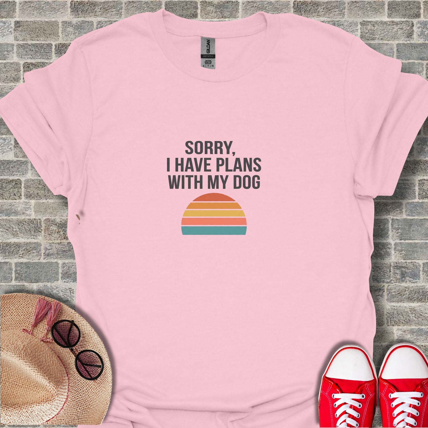 Sorry I Have Plans With My Dog Printed Shirt