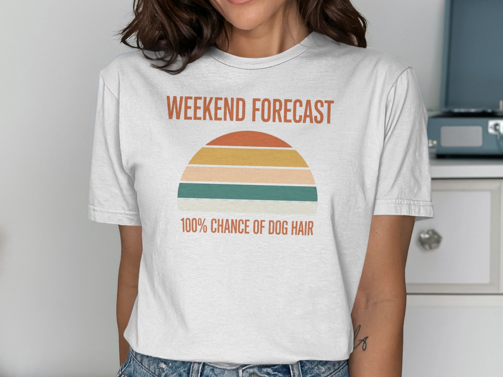 Weekend Forecast 100 Percent Chance of Dog Hair T-Shirt