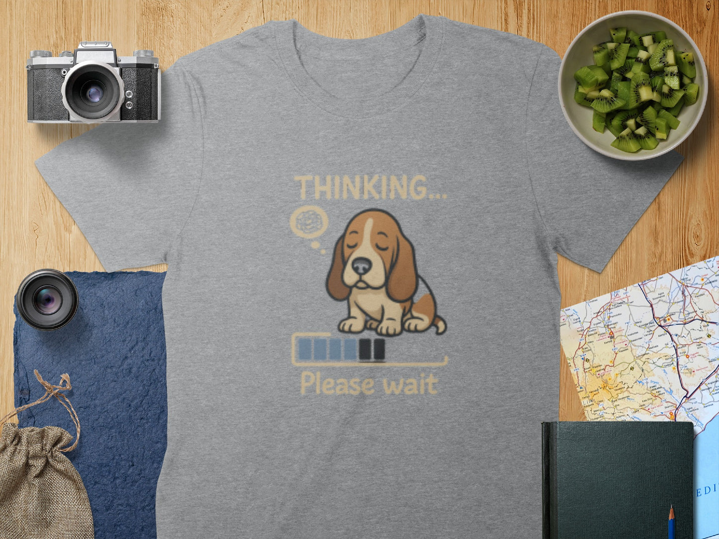 Thinking Please Wait Puppy T-Shirt product