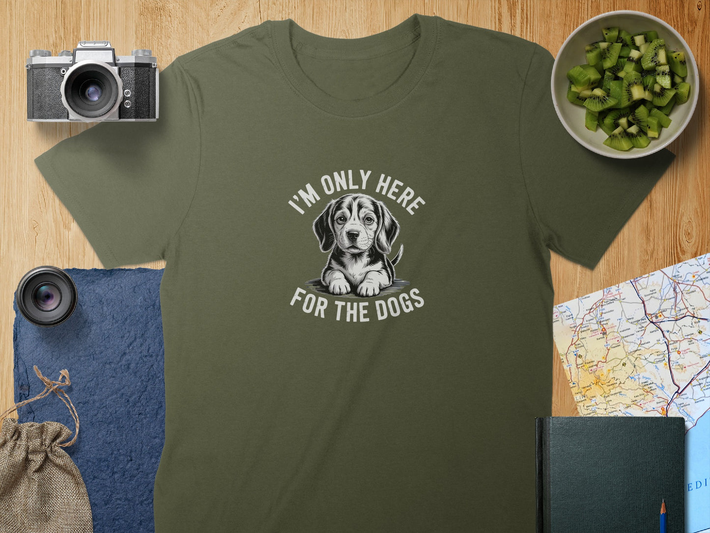 I'm Only Here For The Dogs Graphic T-shirt