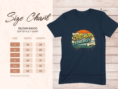 Dog Mom ENERGY GILDAN 64000 SOFTSTYLE T-SHIRT product type